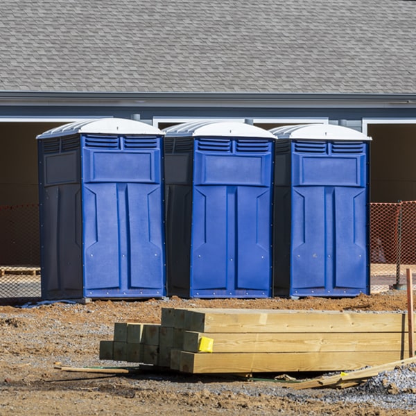 what is the maximum capacity for a single porta potty in Middleburg